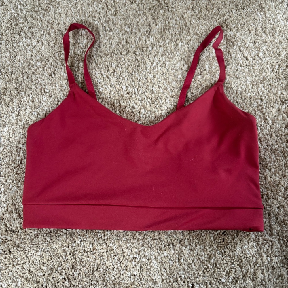 H&M Cranberry Move Sports Bra, Size Medium